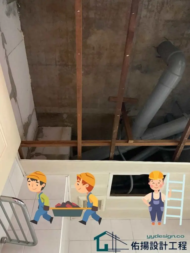 廁所浴室天花板工程-地震颱風過後天花板塌坍2